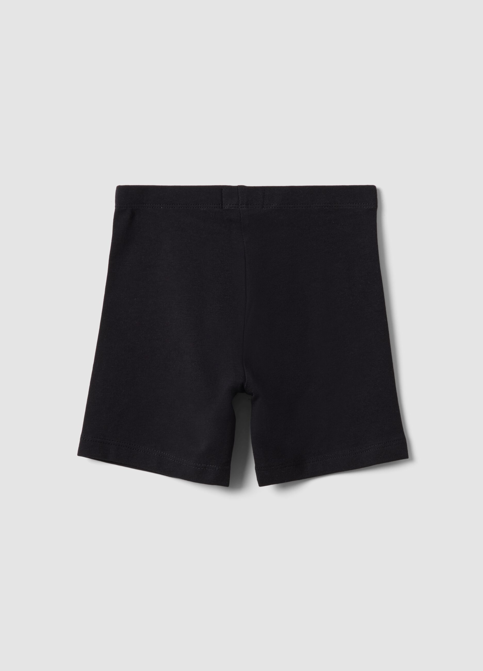 Blue organic cotton shorts