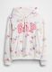 Regular Fit Cotton Blend Sweatshirt with Logo and Floral Design_3
