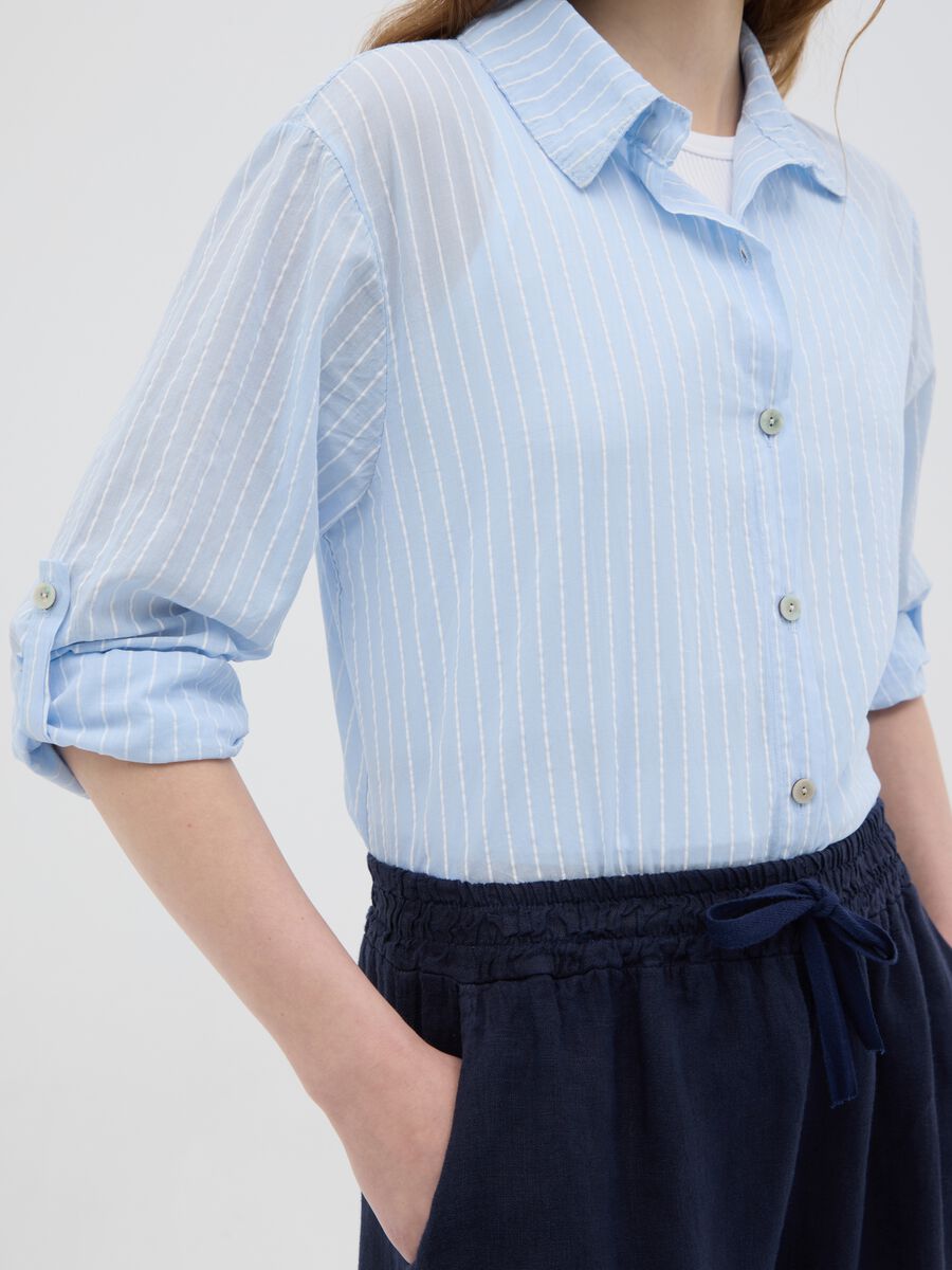 Women's Oversized Multicolour Pure Cotton Regular Fit Shirt_3