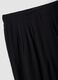 Pantaloni neri in misto viscosa relaxed fit_2