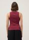 Red stretch cotton vest top, regular fit_2
