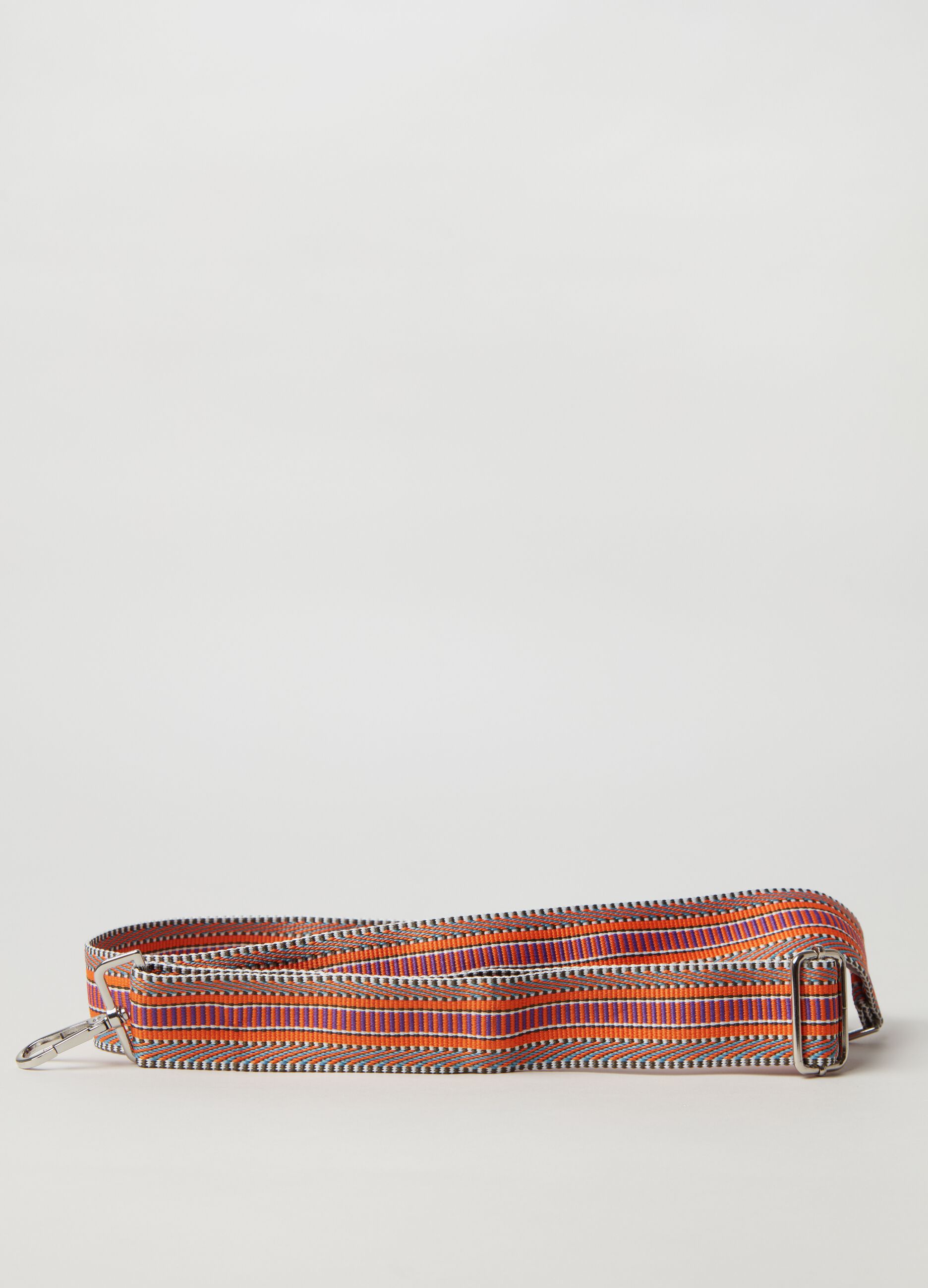 Tracolla per borsa fantasia etnica multicolore Arancione Viola da