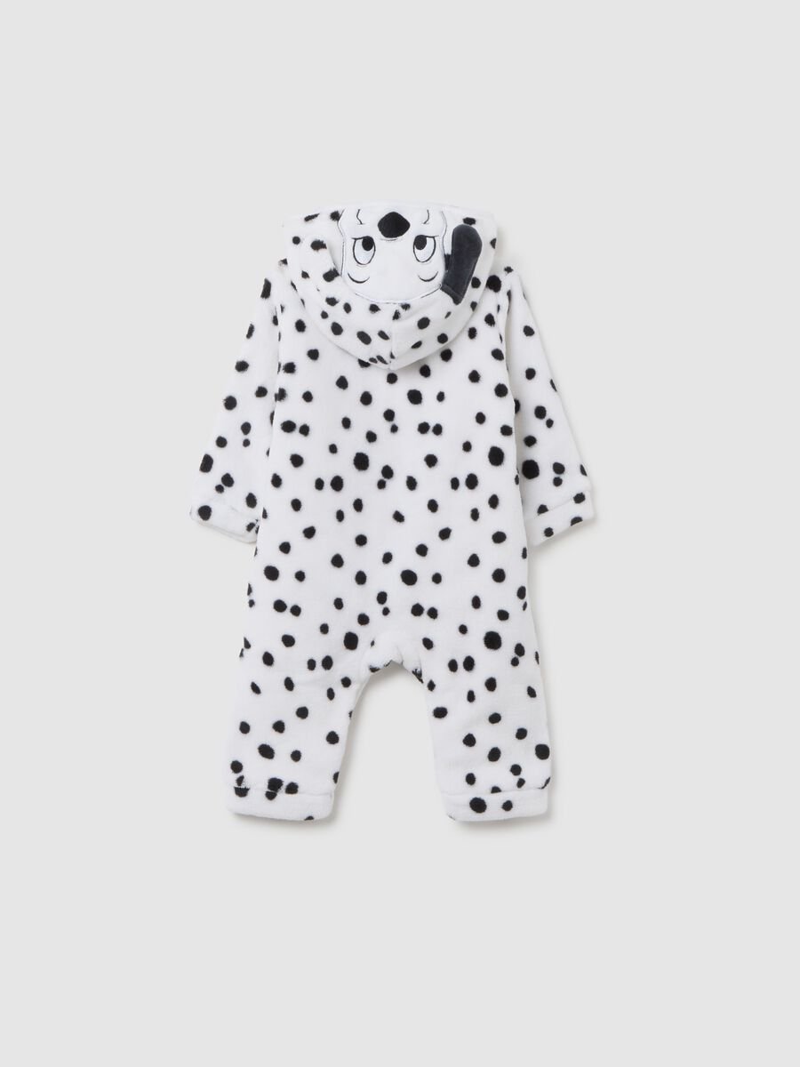 Zip-up polka dot baby sleepsuit_1