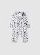Zip-up polka dot baby sleepsuit_1