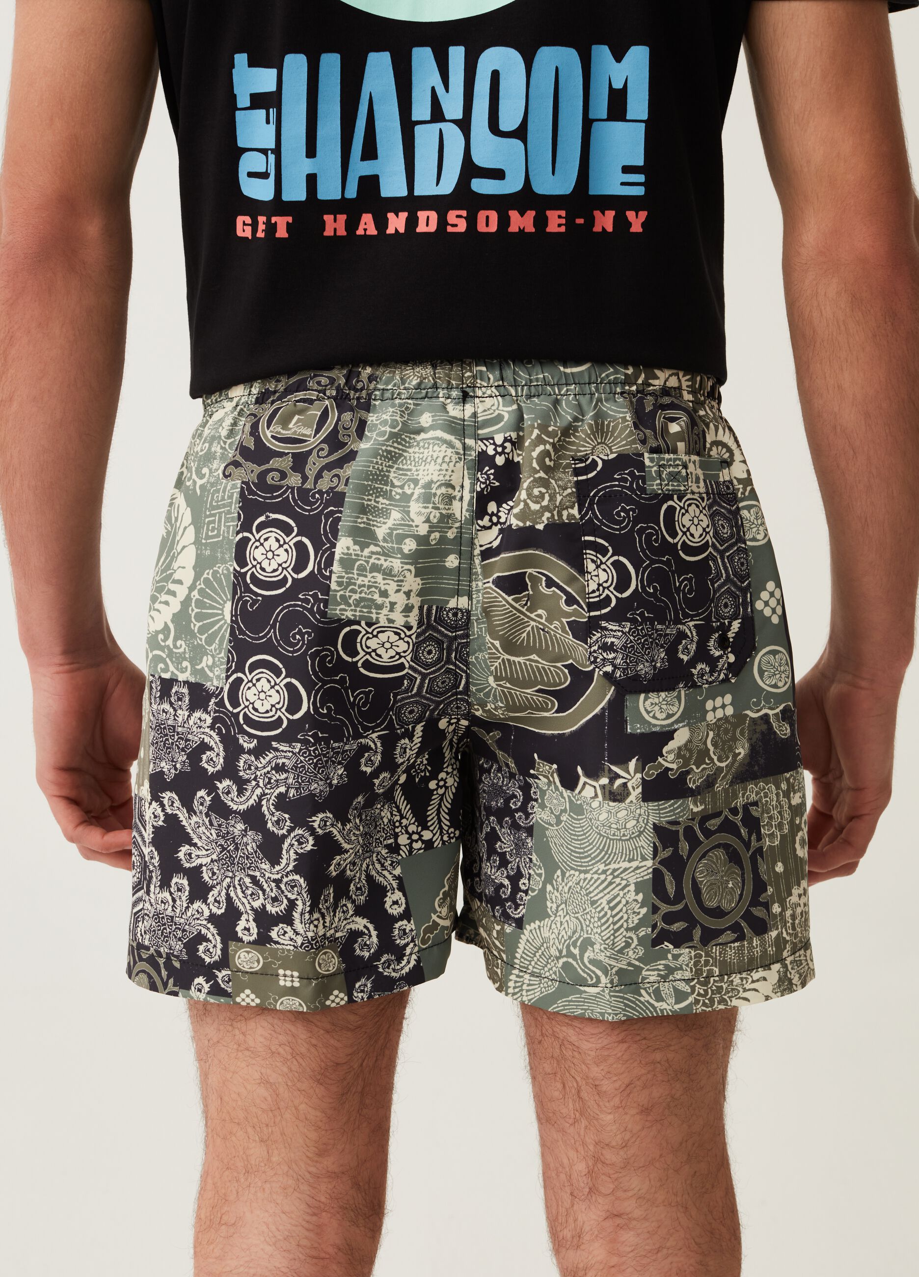 Costume boxer stampa patchwork Grand&Hills_1