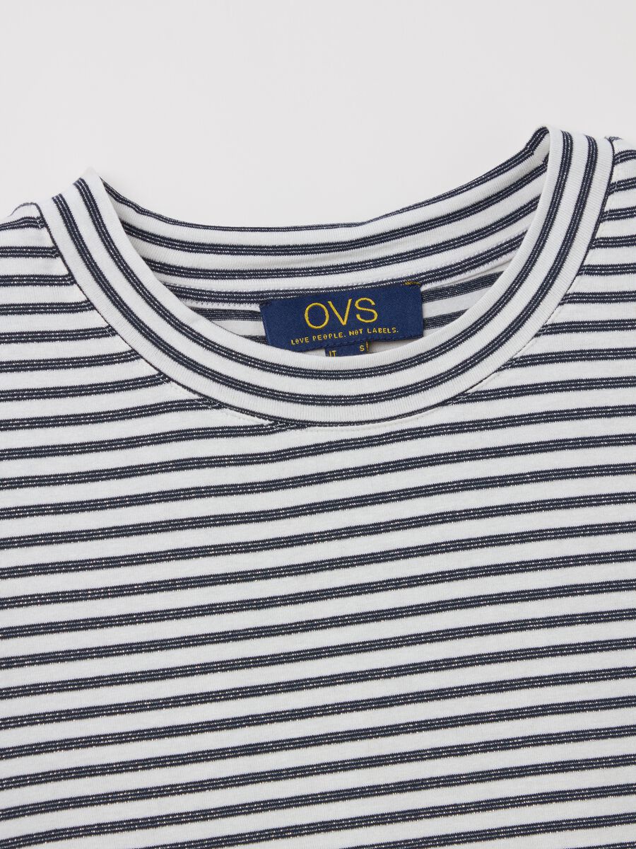 T-shirt with horizontal stripes and lurex_5