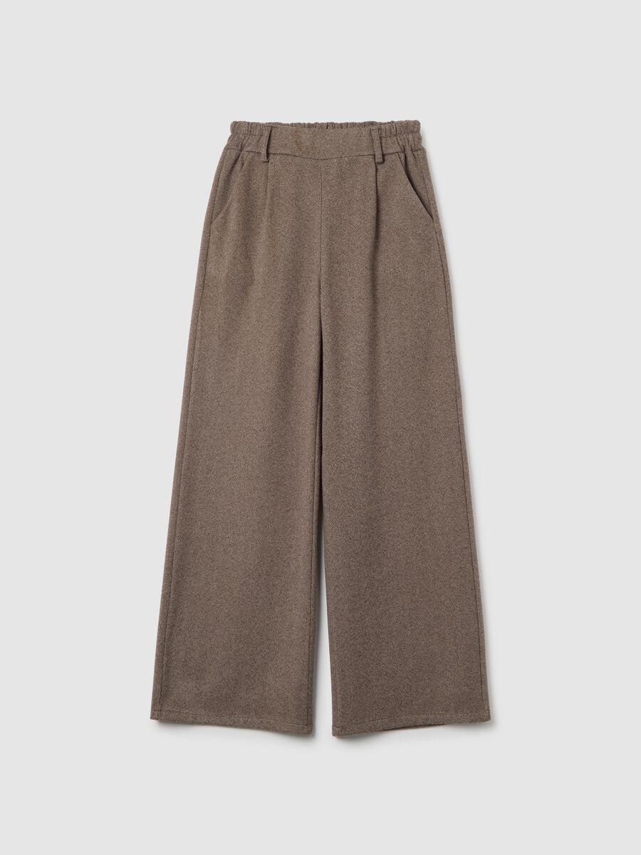 Brown regular fit trousers_4