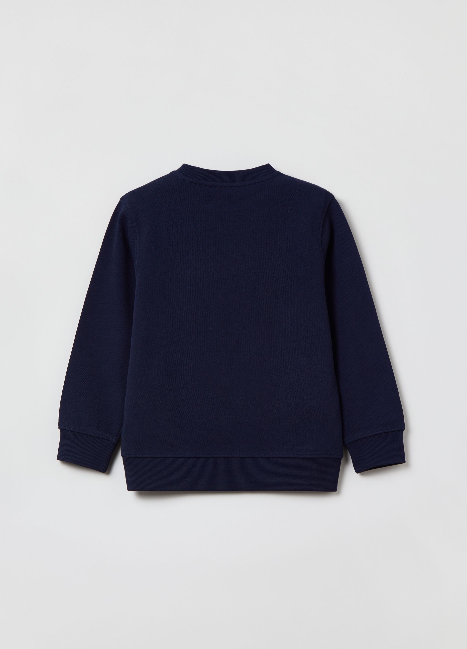 Sweatshirt with round neck and detail