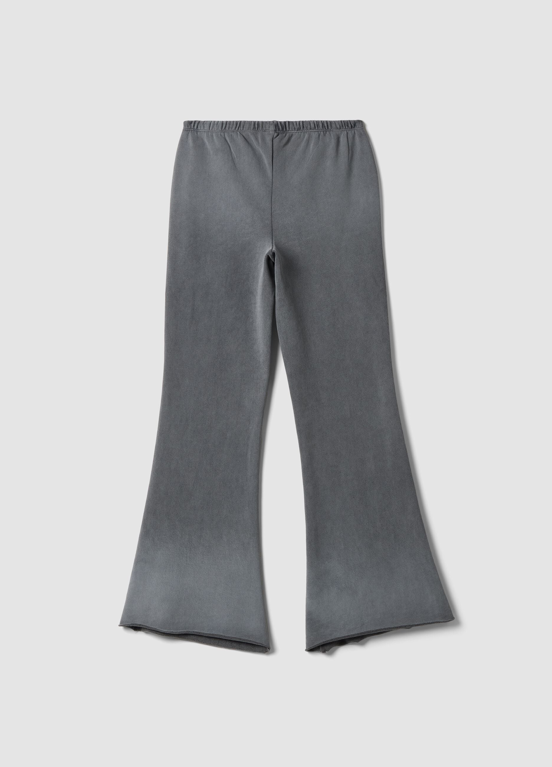 Flared Sweatpants in Vintage Grey