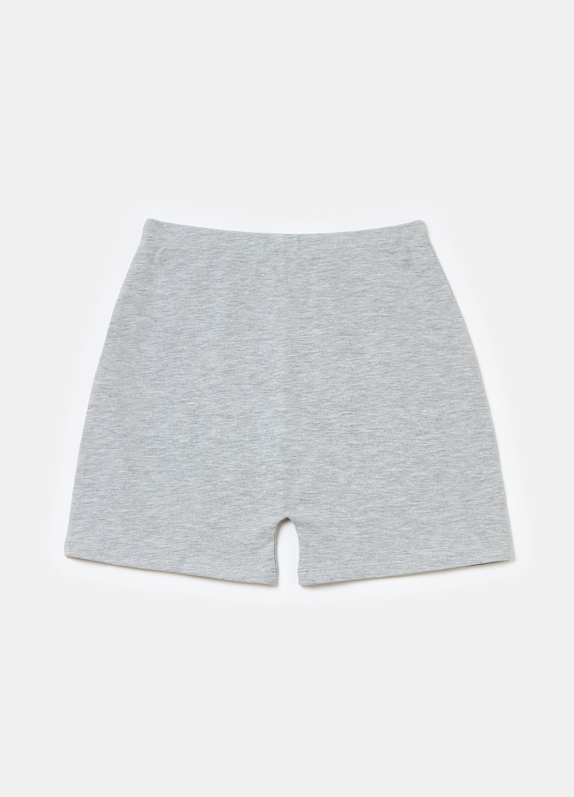 Biker Shorts Grey Mélange