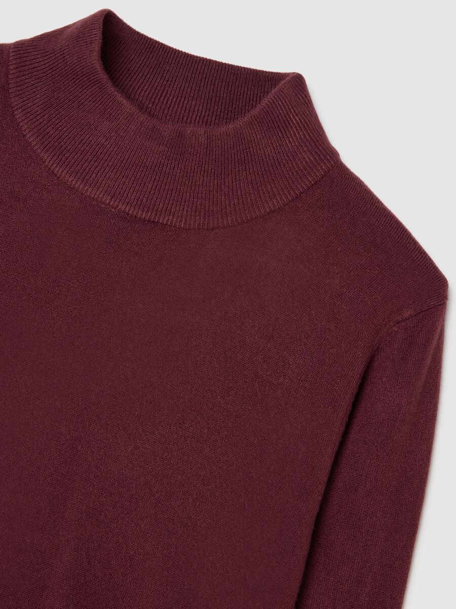 Red regular fit jumper_1