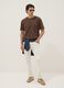 Brown pure cotton T-shirt_1