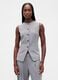 Grey Waistcoat in Stretch Fabric_0