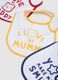 Multicolour cotton blend baby bib multipack_2