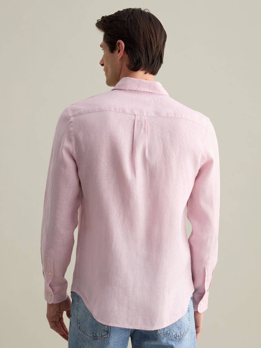 Regular-fit shirt in linen with pocket_2