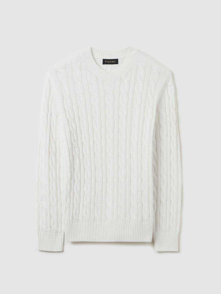 Pullover with cable-knit design_4