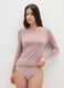 Long-sleeve pink stretch top_0