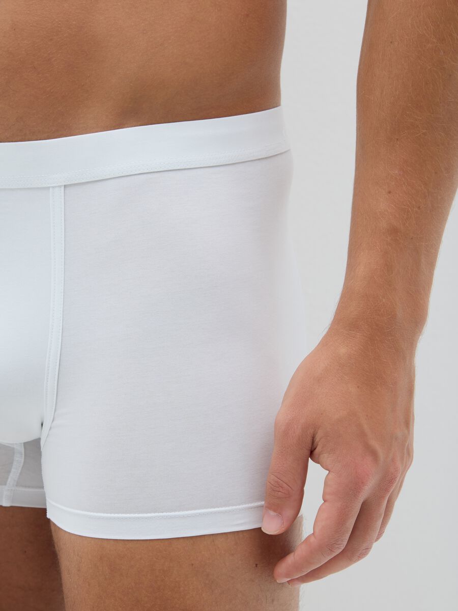 Twin pack white stretch cotton blend boxers regular fit_3