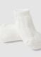 Scarpine bianche in misto cotone organico con fiocchetto per neonata_2