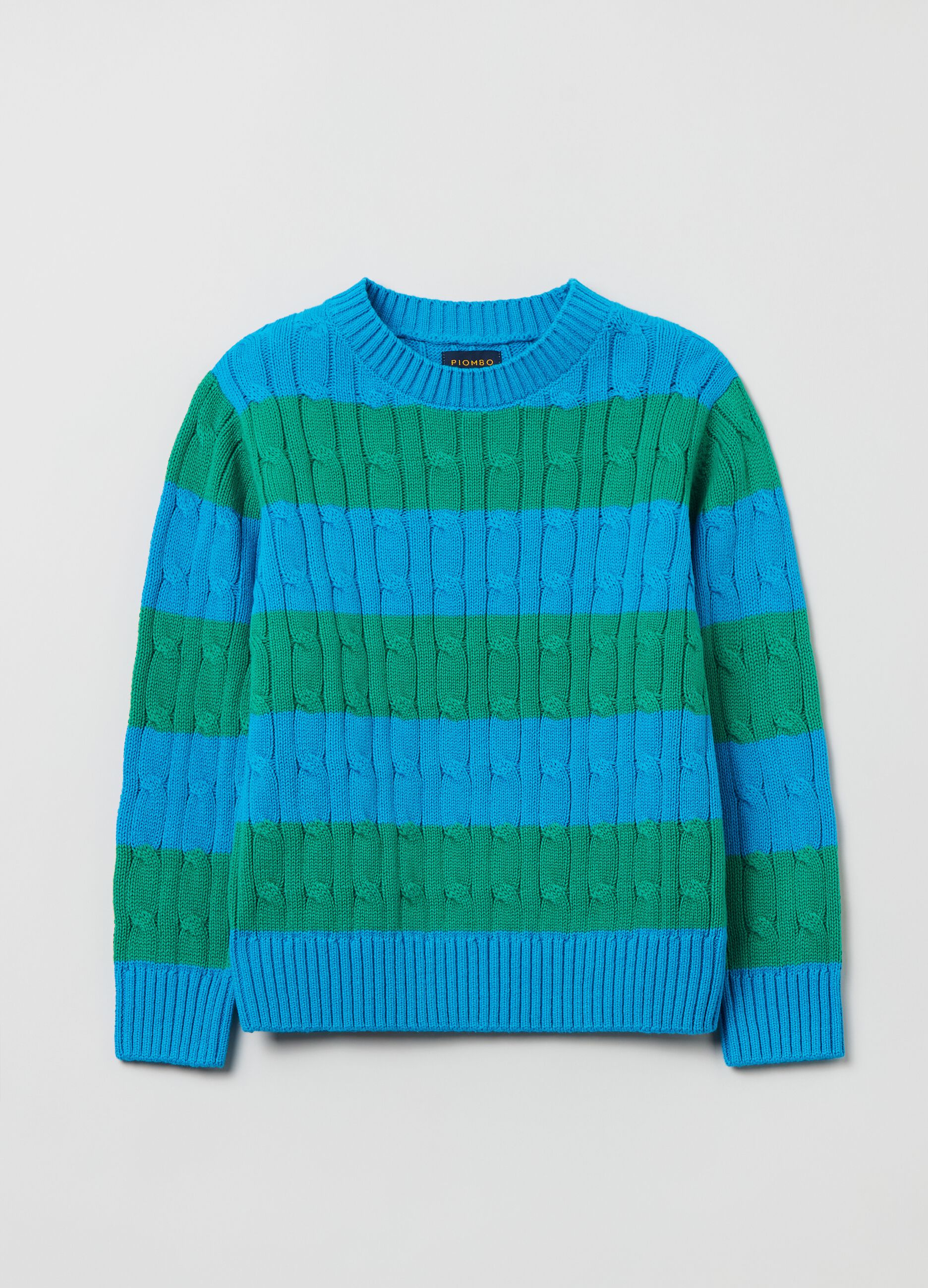 Pullover con lavorazione a trecce_0