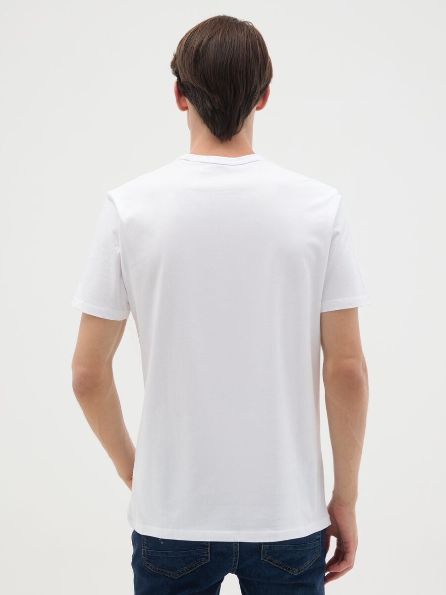 White pure cotton t-shirt regular fit with sushi print_3