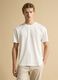 T-shirt bianca in jersey di puro cotone con girocollo relaxed fit_2