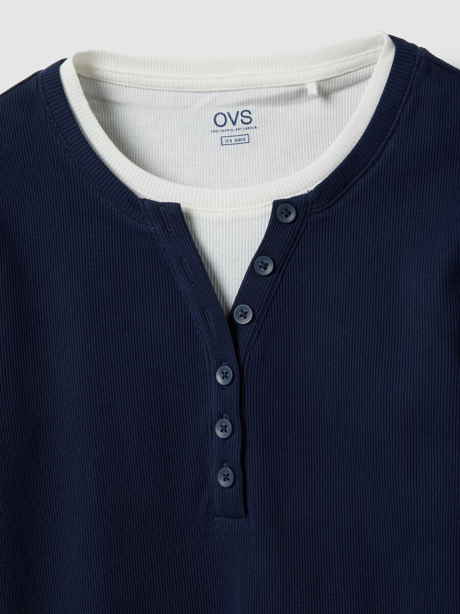 Multicolour long sleeve pure cotton regular fit sweater_1