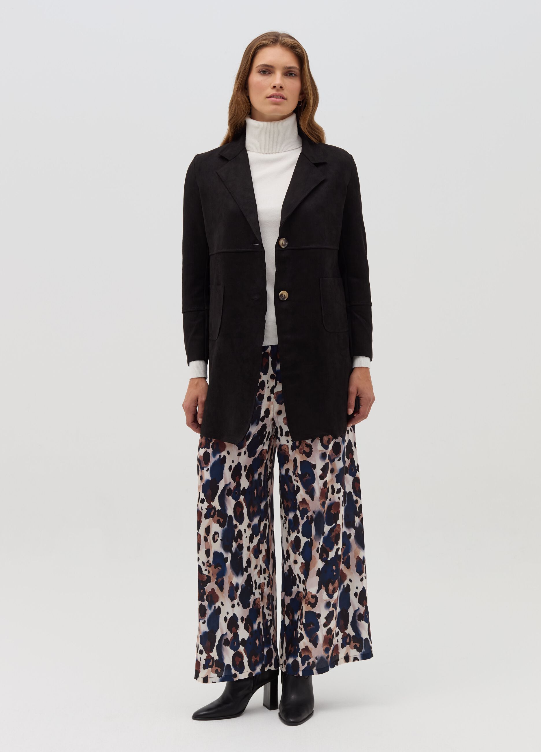 Cappotto scamosciato donna online