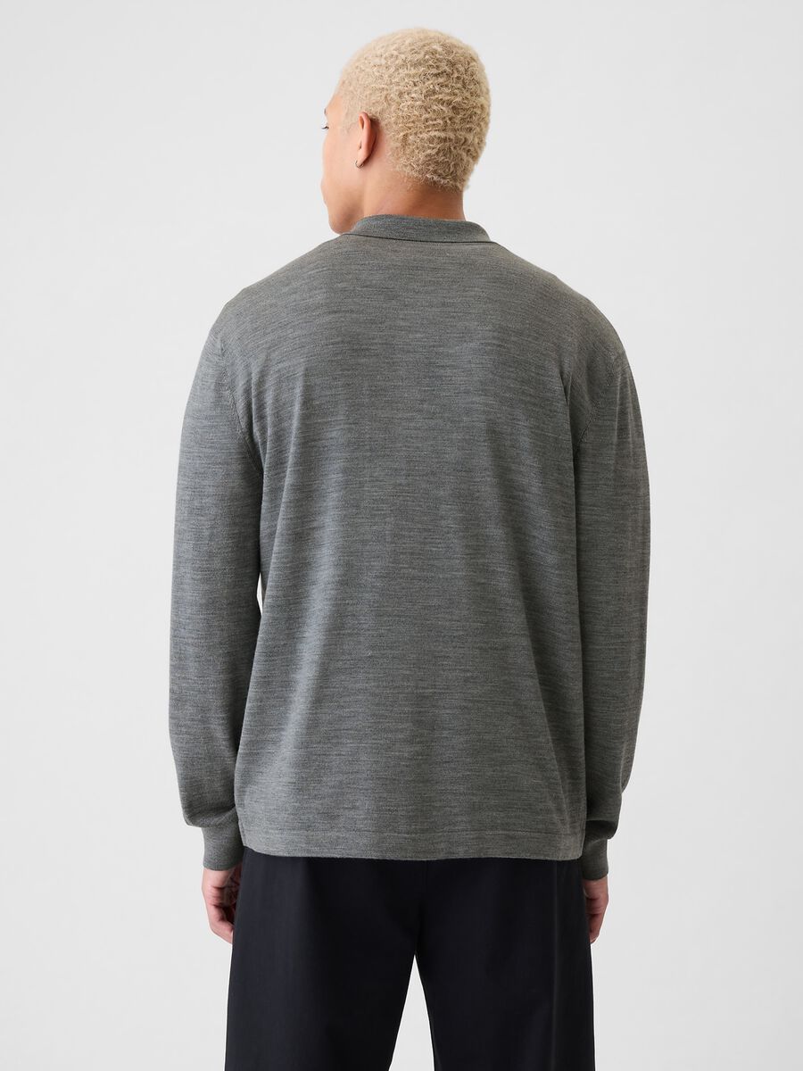 Cardigan top in merino wool_2