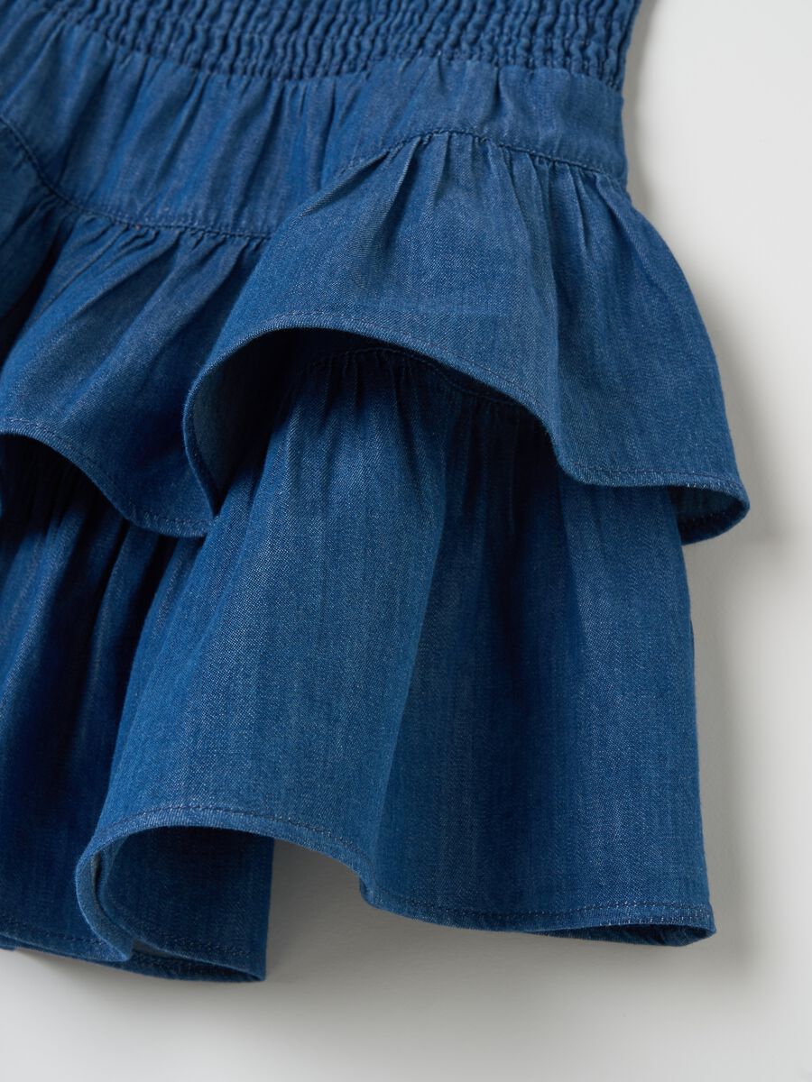 Tiered denim skirt_2