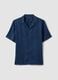 Blue short-sleeve pure lyocell shirt, regular fit_4