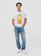 White pure cotton T-shirt with Simpsons print_1