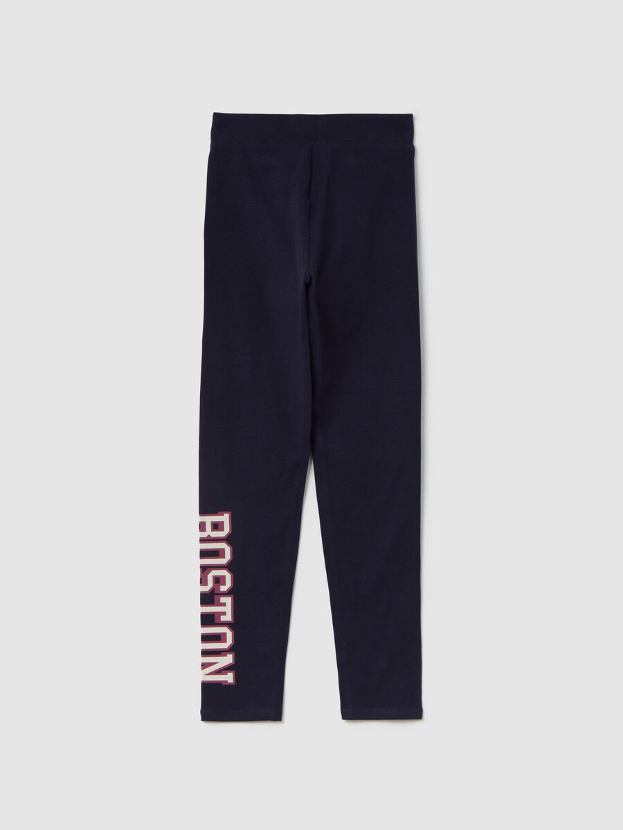 Printed stretch cotton leggings_5