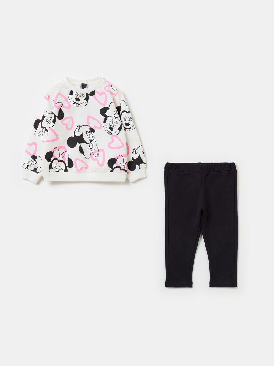 Fleece jogging set with Minnie Mouse print_0