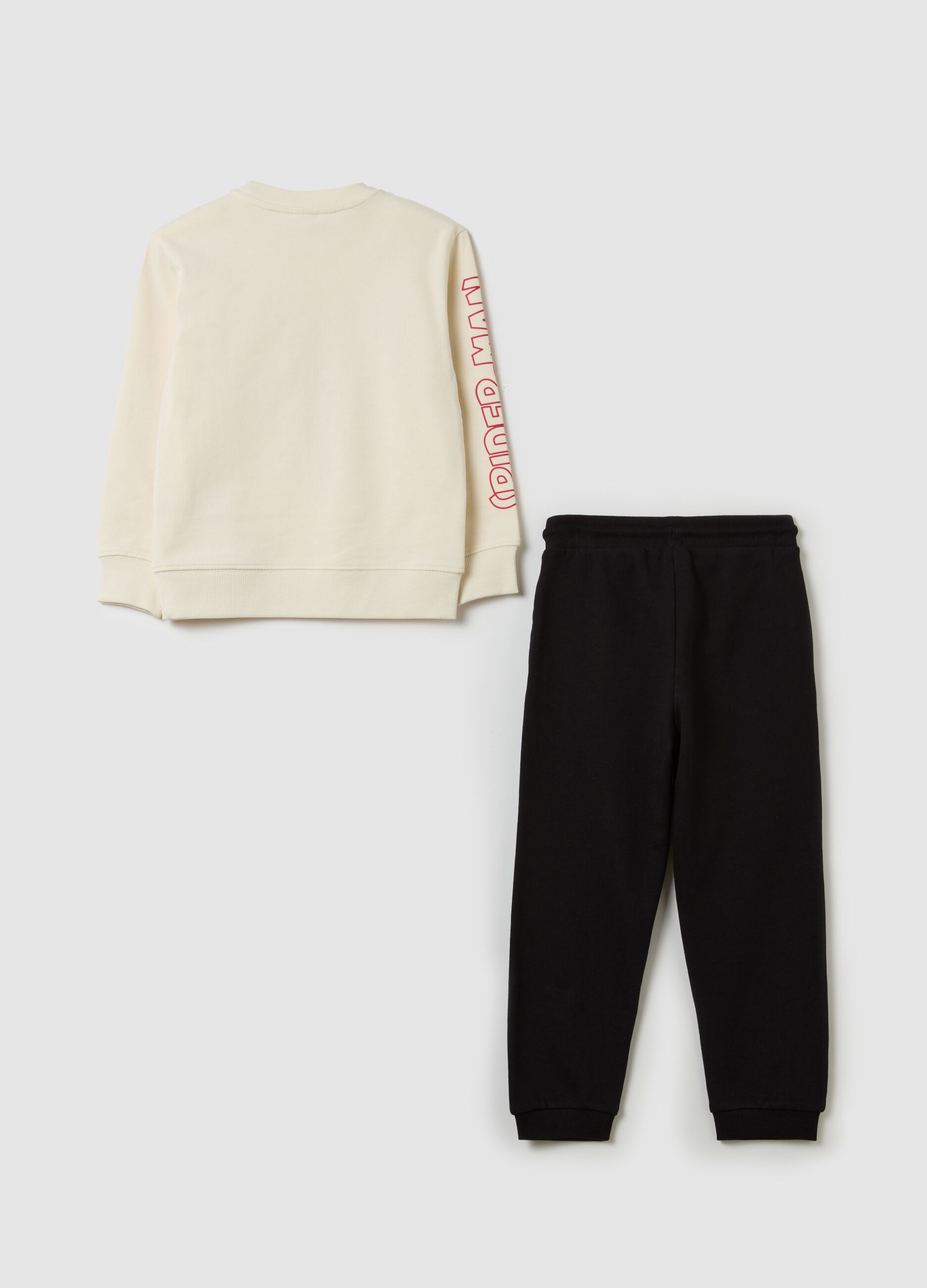 Fleece jogging set with Spider-Man print