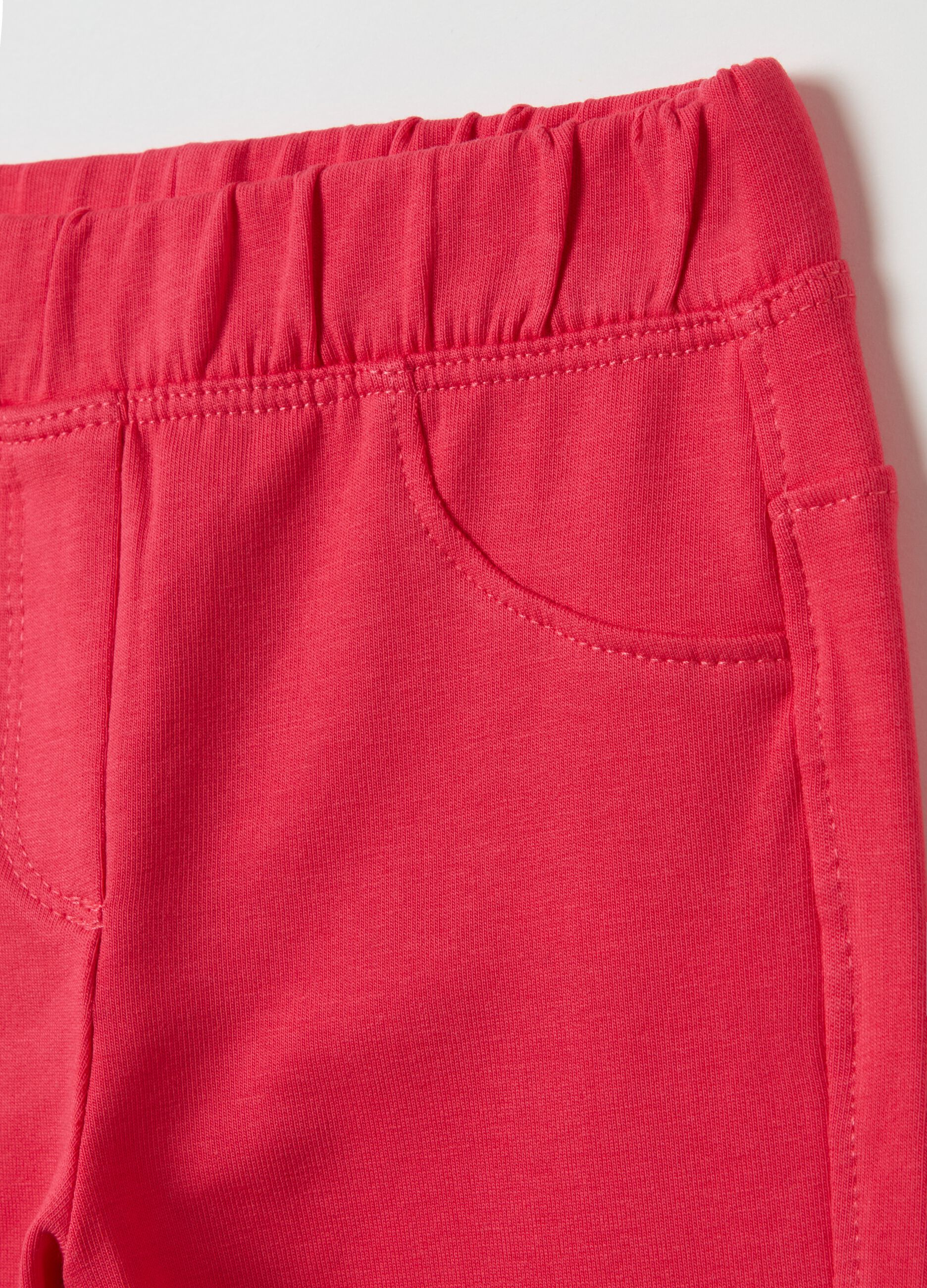 Stretch cotton treggings