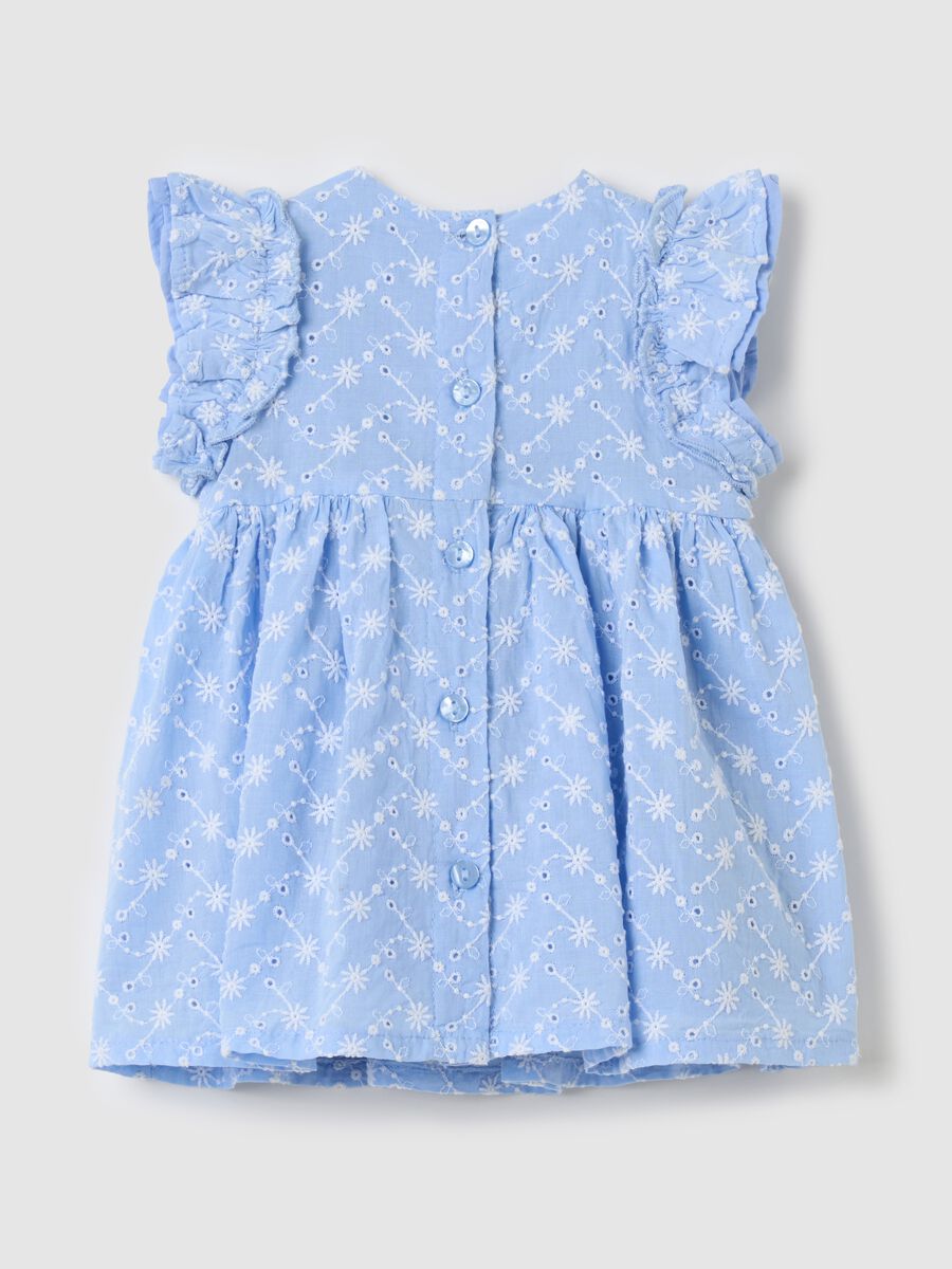 Broderie anglaise dress with floral embroidery_1