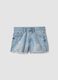 Girls&rsquo; light blue pure cotton denim shorts &ndash; regular fit_0