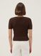 Maglia in puro cotone marrone regular fit con lavorazione a maglia_2