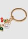 Multicoloured Gold Metal Keyring_2