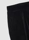 Black Velour Wide Leg Trousers_5