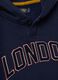 Felpa blu indigo con cappuccio in misto cotone e bottone regular fit_3