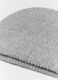 Grey knit beanie hat with shimmering accents_1