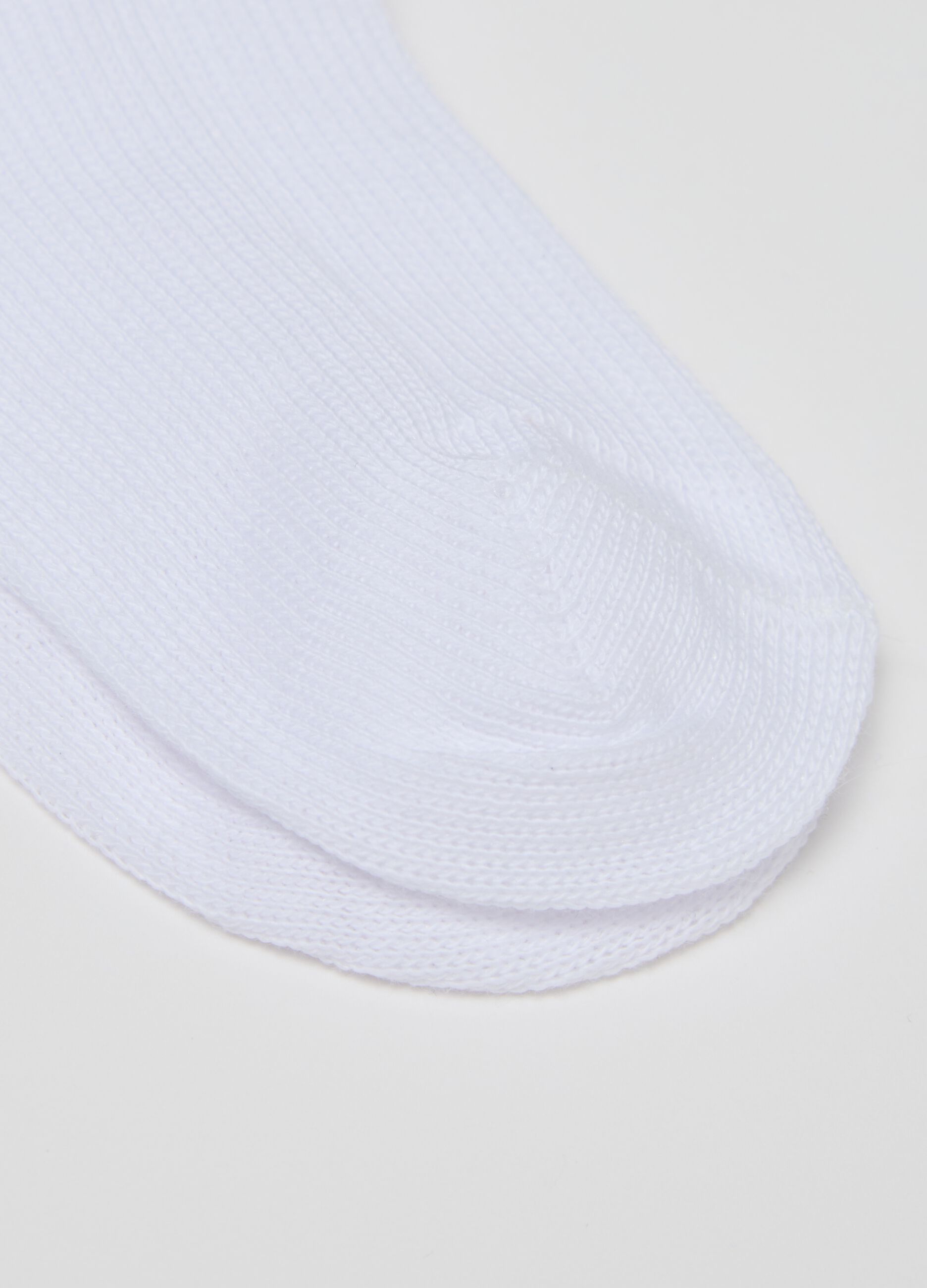 Two-pair pack short socks with fold