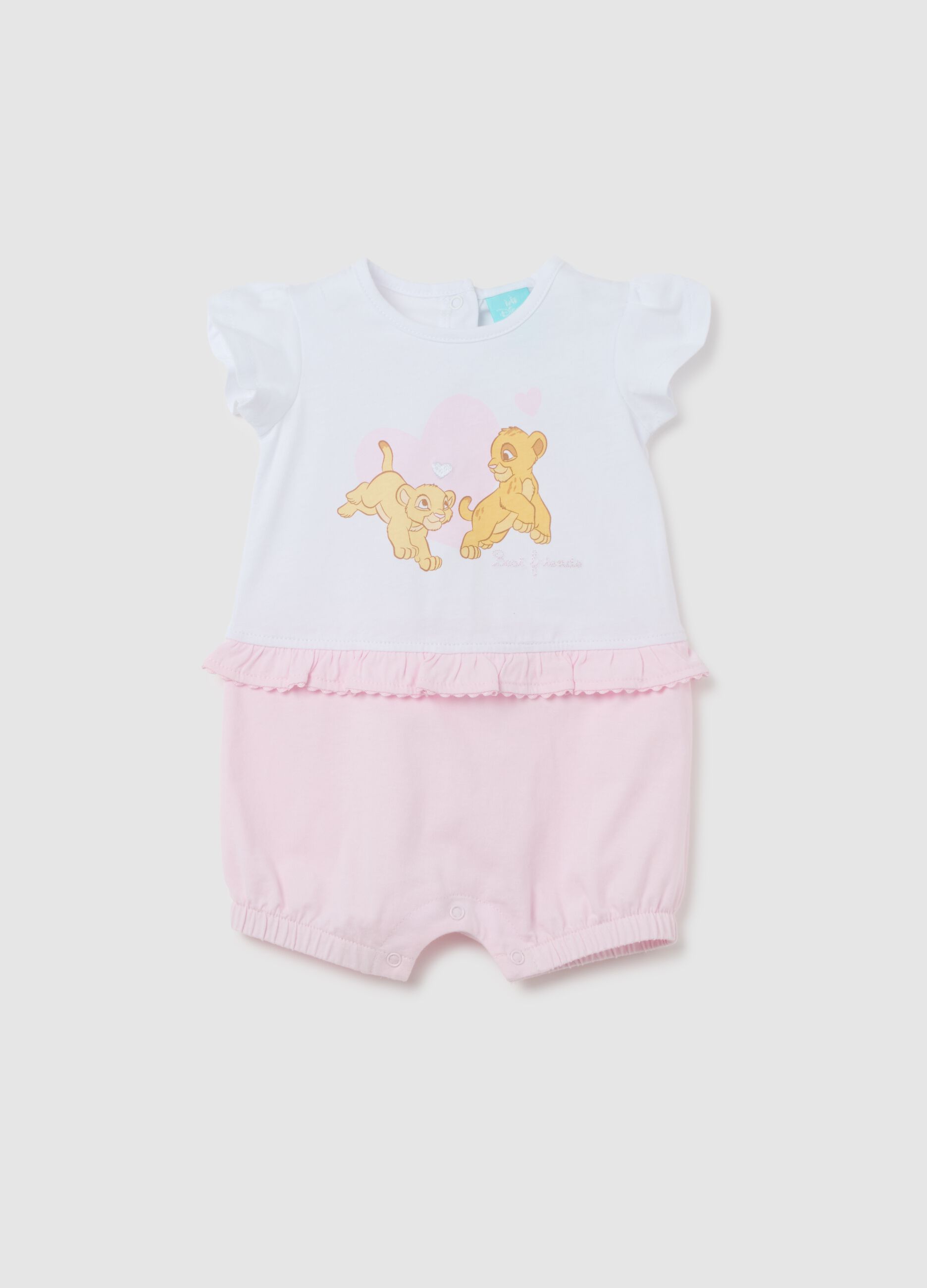 Body da neonata in puro cotone multicolor con stampa Disney