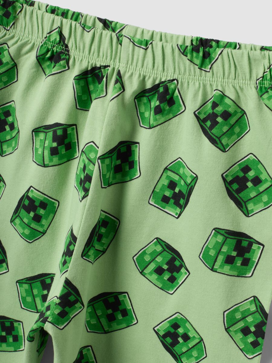 Green organic cotton printed pyjamas_3