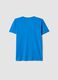 Boys' pure cotton blue regular-fit T-shirt_1