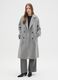Grey wool-blend coat regular fit with buttons_0