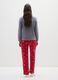 Grey and red regular fit pyjama_2