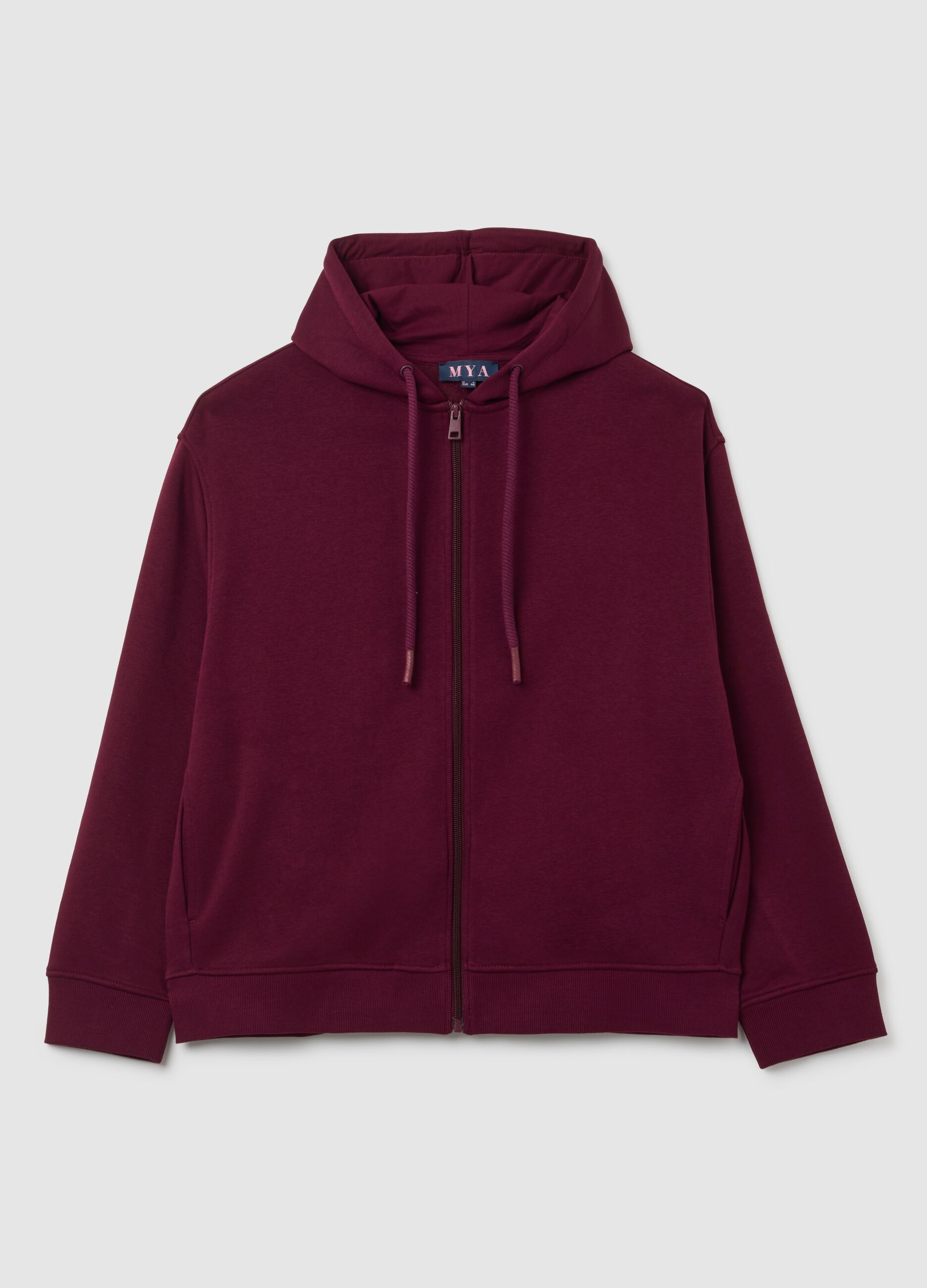Purple Cotton Sweatshirt Regular Fit